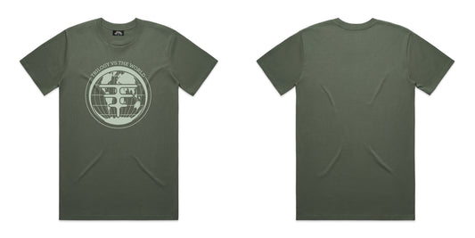 TRILOGY "VS THE WORLD" CYPRESS/LIGHT GREEN T-SHIRT