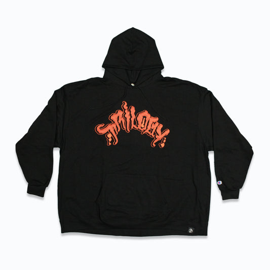 THICK BOYZ ORANGE LOGO HOODIE