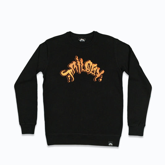 ORANGE LOGO CREWNECK