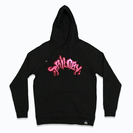 PINK LOGO HOODIE