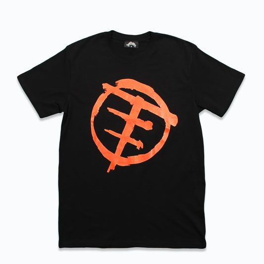 TRILOGY "T" BLACK/ORANGE T-SHIRT