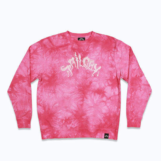 PINK TIE-DYE CREWNECK
