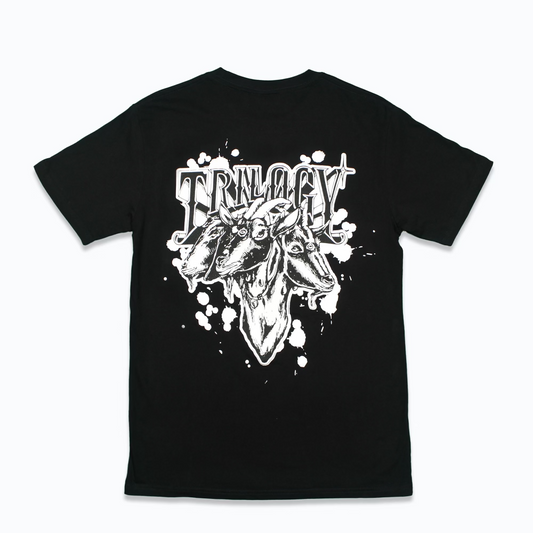 TRILOGY "GOAT" BLACK/WHITE T-SHIRT
