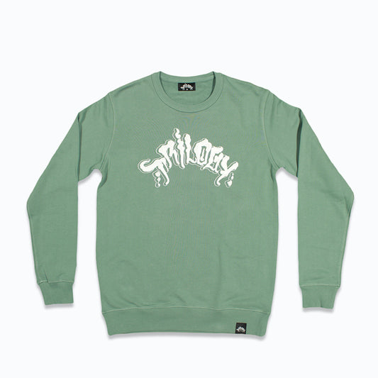 GREEN LOGO CREWNECK